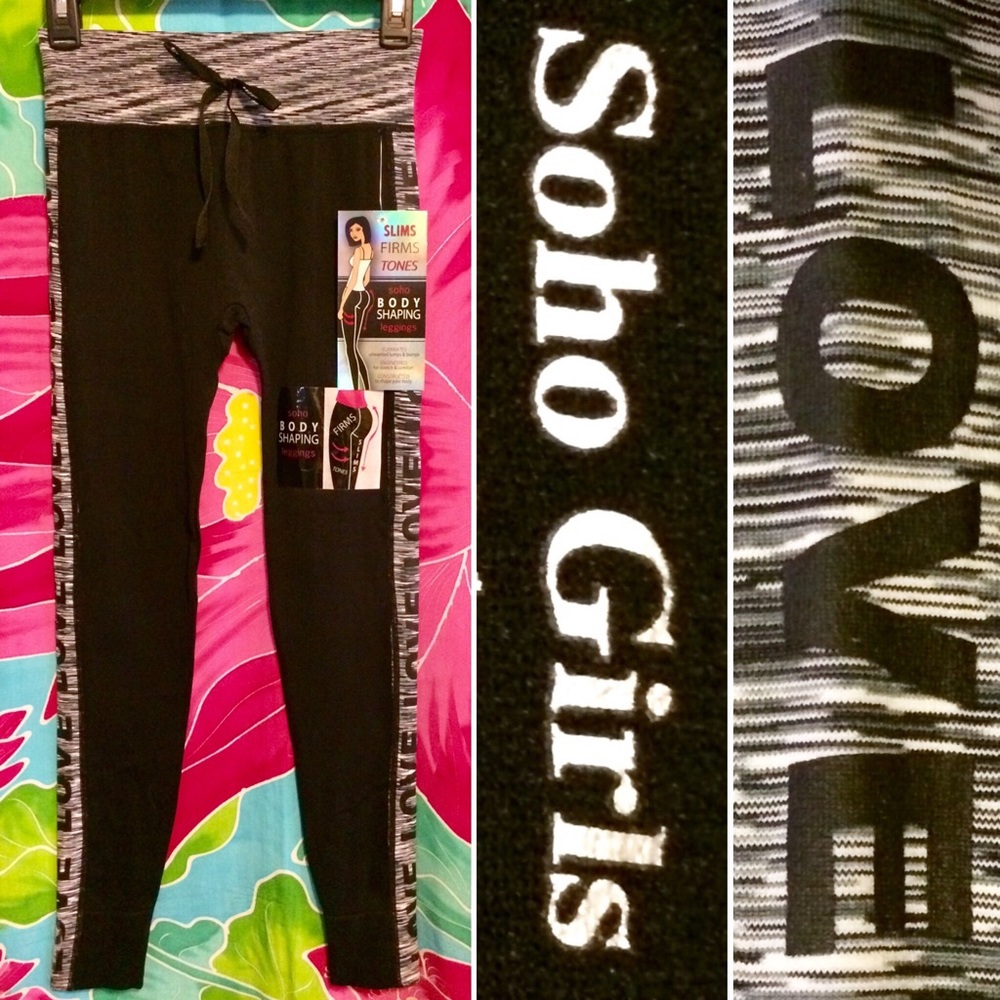 NWT Soho Girls Body Shaping Love Leggings